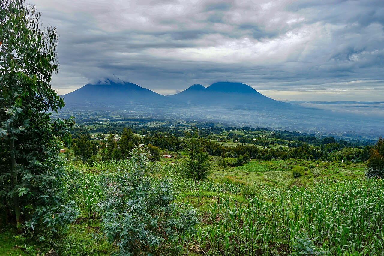 Virunga volcanoes, Rwanda